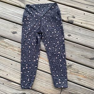 Varley Montero Capri High Rise Leggings in Molten Leopard